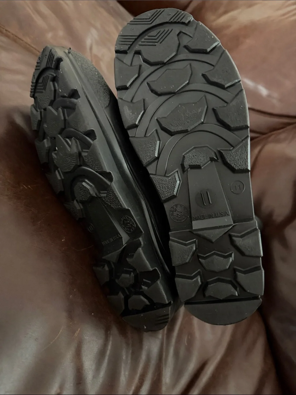 Servus Black Waterproof Rubber Rain Boots size 11